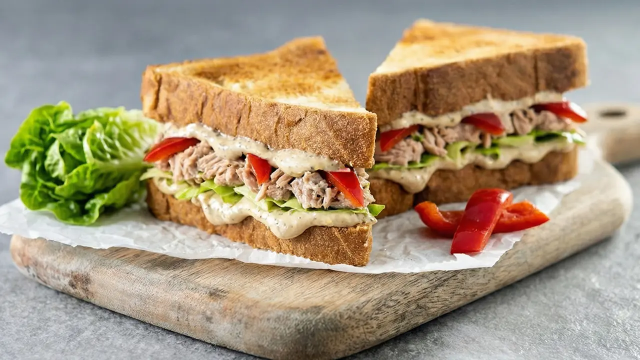 Trüflü Mayonezli ve Ton Balıklı Sandviç